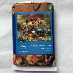 Disney Mickey & Minnie Sweetheart Central Park Digital Print‎ Cotton Panel